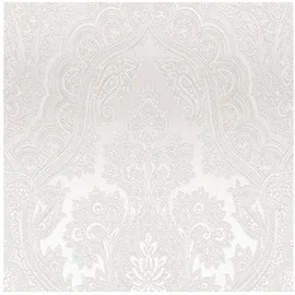 Profhome Barock Tapete Paisley 0,53 m x 10 m 5,33 m2 Grau