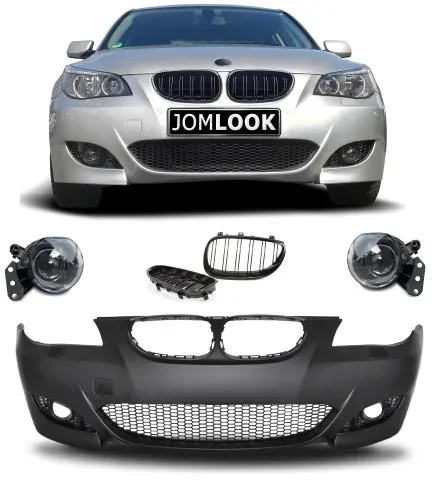 StoÃstange mit ABE inkl Nebelscheinwerfer und Kühlergrill passend für BMW E60 Limo E61 Touring nicht passend bei M5 Modellen passend für  E60 Limo Touring