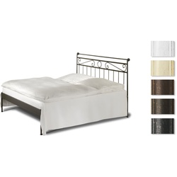 Eisen-Einzelbett Merlo - 140x210 cm - creme