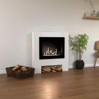 Glow Fire Harstad RW Ethanol Kamin weiß Standkamin, Bioethanolkamin, Ethanolofen | 2 KW Heizleistung | mind. 14 Tage Rückgaberecht - Weiß