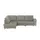 Max Schelling Eckcouch Mikrofaser 2-Sitzer Grau