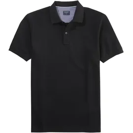 Olymp Herren, Poloshirt schwarz, schwarz, NOS