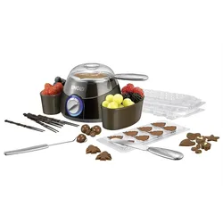 UNOLD Chocolatier Schokoladenfondue 25Watt braun/silber