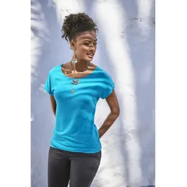 VIVANCE Kurzarmshirt Türkis 32/34
