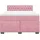 vidaXL Boxspringbett 140 x 200 cm Dunkelrosa