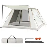 Anttyscar Wurfzelt Outdoor,Pop Up Zelt Für 3-4 Personen,Camping Zelt,Vollautomatisches Faltzelt Mit Schnellöffnung,Regendichtes,Winddichtes und Atmungsaktives Zelt