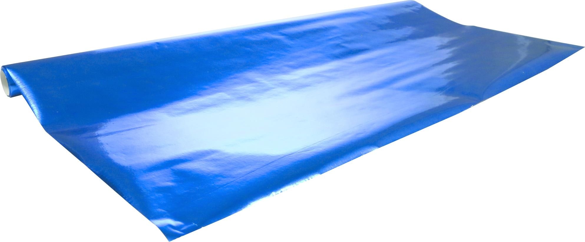 Clairefontaine, Geschenkverpackung, Clairefontaine Alu-Bastelfolie, (B)700 mm x (L)2 m, blau (1 x)