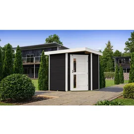 Weka Gartenhaus 229 A 2,09 x 2,05 m anthrazit