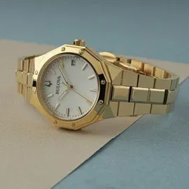 BULOVA 97M119 Damenuhr Classic Goldfarben/Perlmutt