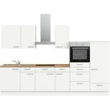 Nobilia Küchenzeile Touch I 330 cm weiß
