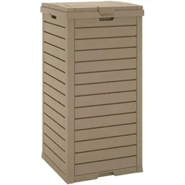 vidaXL Outdoor-Mülltonne 41 l Hellbraun