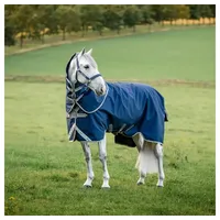 Horseware Amigo 1200D Turnout Decke Navy/Titanium Grey & Silver