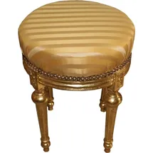 Casa Padrino Sitzhocker Rundhocker 54 x 0 x 54 cm Gold