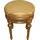 Casa Padrino Sitzhocker Rundhocker 54 x 0 x 54 cm Gold