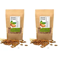 Oriental & Local Kalifornische Mandeln 500g - Mandeln Ganz - Mandeln Naturbelassen - Gesunde Snacks - Almonds 0,5kg (Packung mit 2)