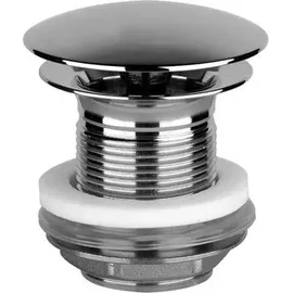 GESSI Ablaufventil 1 1/4 mit offenem Ablauf für Becken ohne Überlauf, Schaftlänge 60mm, 1376, 01376031, Farbe: Chrom