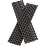 Trinkhalme, Papier (6x200mm), Prime Bar - schwarz (1000 Stk.) - 10x100 Stk.