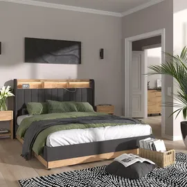 VitaliSpa Nura 160 x 200 cm Grau