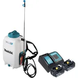 Makita Makita, DUS 158 SM2 Akku Druckspritze 18 V 15 l 5,0 bar + 2x Akku 4,0 Ah + Ladegerät
