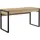 OTTO home Schreibtisch OTTO HOME "Moid, Computertisch im modernen Design", schwarz (eiche natur, schwarz, schwarz, eiche natur), B:140cm H:77cm T:60cm, Tische, Schreibtisch, Breite 120/140/160 cm, mit Metallbeinen & Schublade