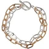 URBAN CLASSICS Bicolor Layering Bracelet gold/silber  Größe L/XL