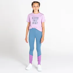 Kinder-Yoga-Leggings mit Q-Wick Dare 2b Crystalize-Technologie, hellblau Gr. 140 - 10 Jahre