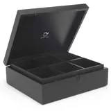 Bredemeijer Teebeutelbox mit 6 Fächern, schwarz 184006