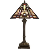 QUOIZEL Tischlampe Classic Craftsman im Tiffany-Design