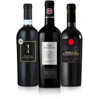The Wine Guys Probierpaket Weingenuss Primitivo di Manduria DOC | Weinpaket mit italienischem Rotwein (3 x 0,75 l ) | Perfektes Primitivo Tastingset