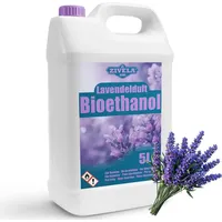 Bioethanol 96,6% 5L |Alkohol Lavendelduft 96,6% 5L | Bioethanol für Kamin, Tischkamin, Bioethanol Kamin | Bioethanol Lavendelduft | Saubere Verbre...