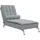 vidaXL Massage-Chaiselongue mit Nackenrolle hellgrau