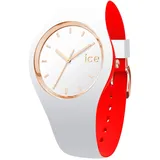 ICE-WATCH - ICE loulou White Rose-Gold - Weiße Damenuhr mit Silikonarmband - 007230 (Small)