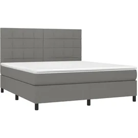 vidaXL Boxspringbett 180 x 200 cm Grau