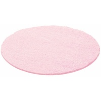 Teppich Hochflor Teppich Lux Rosa, Teppich Boss, rund, Höhe: 30 mm rosa Ø 160 cm x 30 mm