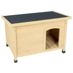 Hundehütte Mattes, Hundehaus aus Fichtenholz, lasiert, naturbraun, XL