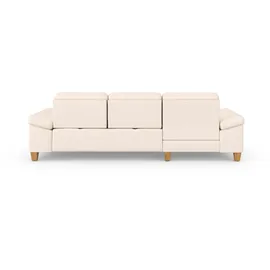 sit&more Ecksofa SIT & MORE "Westham L-Form", beige (creme), B:275cm H:88cm T:172cm, 100% Polyester, Sofas, Ecksofa, mit Recamiere, mit oder ohne Bettfunktion, Bettkasten, Füße Eiche