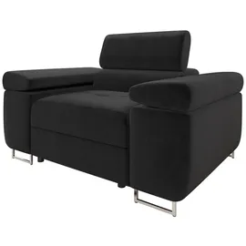 Mirjan24 Sessel Torezio Textil 134 x 90 x 102 cm Schwarz