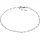 VIVANCE Fußkette "925/- Sterling Silber weiss diamantiert", weiß, Fußketten, Damen, 25+2cm, Silber 925 (Sterlingsilber), glitzernd