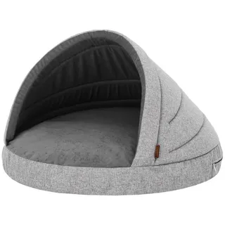 Hobbydog Hundehütte Hundehütte Hundehöhle Hundekorb Katzehütte Hundebett Katzenhöhle grau R1 65x65cm