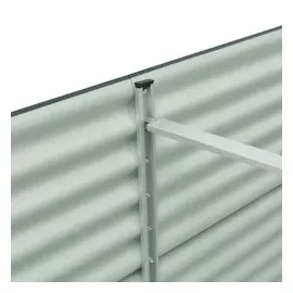 vidaXL Garten-Hochbeet verzinkter Stahl 320 x 80 x 81 cm Grau