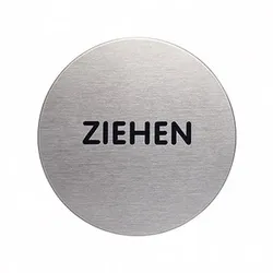 Piktogramm PICTO 490161 ZIEHEN metallic silber - silber metallic