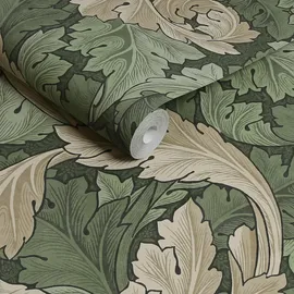 William Morris At Home Acanthus Vliestapete 10 m x 0,66 m 1 St Grün 34193