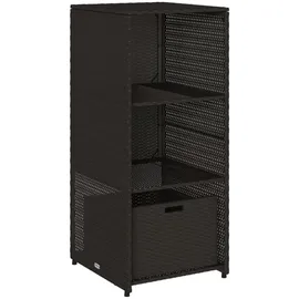 vidaXL Gartenschrank 50 x 55 x 115 cm Schwarz