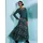 CREATION L A-Linien-Rock Floral Schwarz/Petrol L