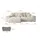 altdecor Ecksofa Cord 2-Sitzer Creme