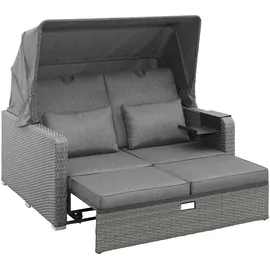 Konifera Sylt Loungebett 146 x 65 x 133 grau