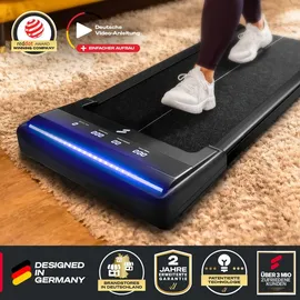 Sportstech Laufband sWalk Lite | LED-Feedback | 1-6 km/h Geschwindigkeit - Schwarz