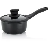 Kela Stielkasserolle STELLA NOVA, Aluguss schwarz 8,0cm 16,0cmØ 1,0l