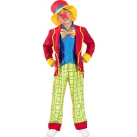 Funidelia | Clown Kostüm für Mädchen Clowns, Zirkus - Kostüm für Kinder & Verkleidung für Partys, Karneval & Halloween - Größe 5-6 Jahre - Rot