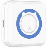 GARRYFIZH Mini Drucker Mini Thermodrucker Mini Fotodrucker füR Smartphone Mini-Drucker, (Ausdruckbare Haftnotizen/Bilder/Webseiten/Texte/Memos/Listen) blau